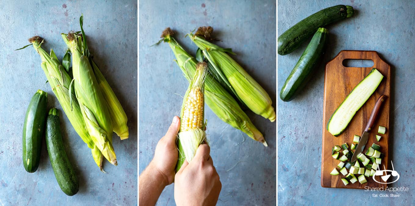 Produce for Vegan Zucchini and Corn Quesadillas | sharedappetite.com