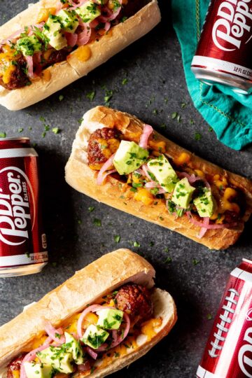 bbq-meatball-subs-dr-pepper-bbq-sauce | sharedappetite.com