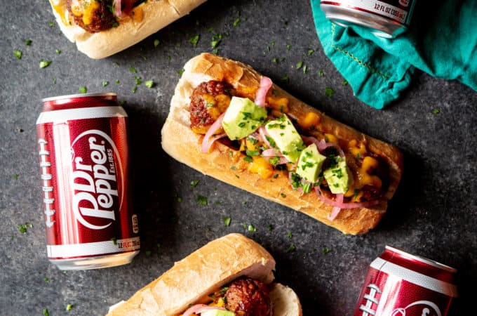 bbq-meatball-subs-dr-pepper-bbq-sauce | sharedappetite.com