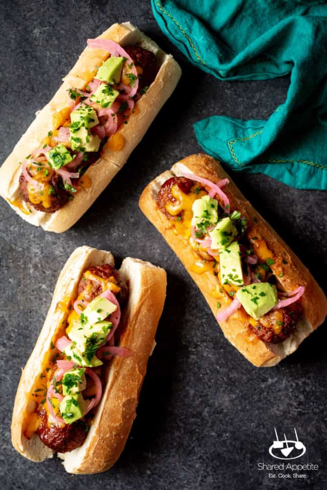 BBQ Meatball Subs with Dr. Pepper BBQ Sauce - Shared Appetite