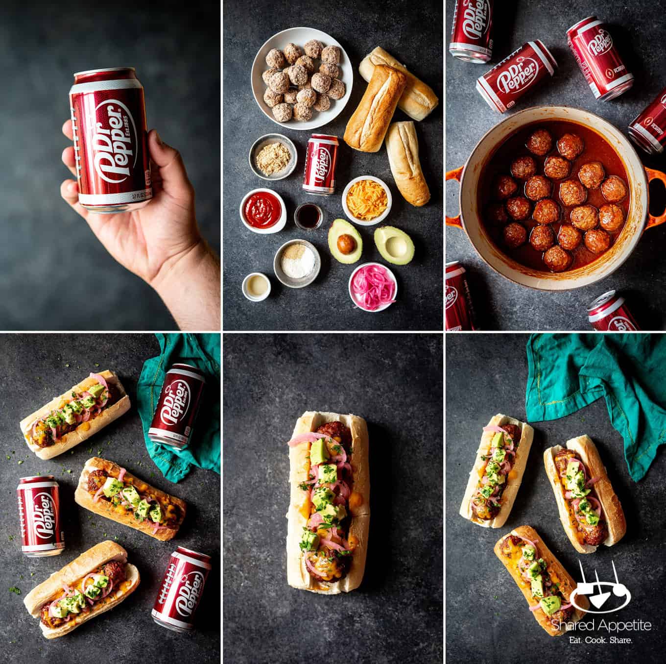 bbq-meatball-subs-dr-pepper-bbq-sauce | sharedappetite.com