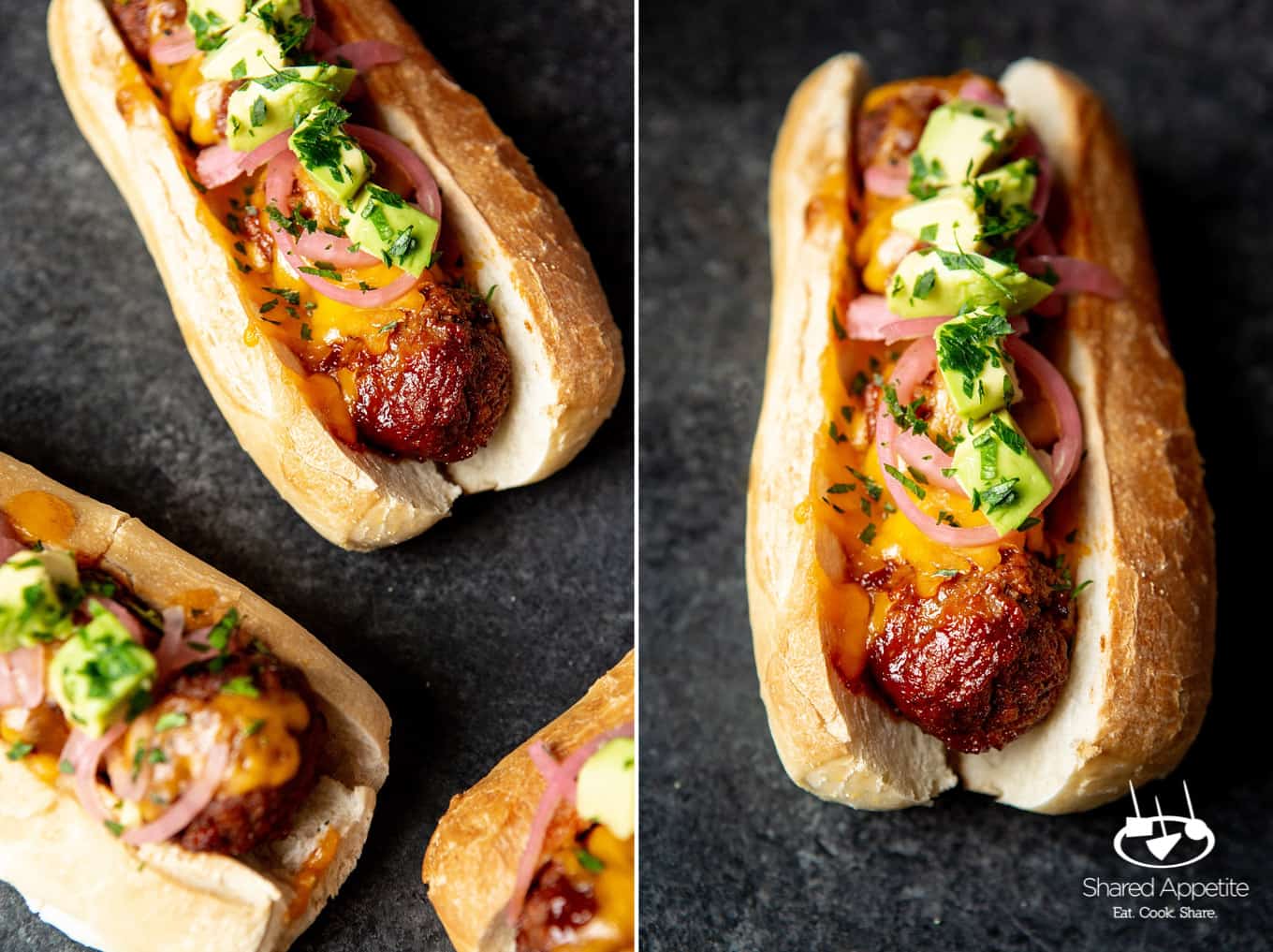 bbq-meatball-subs-dr-pepper-bbq-sauce | sharedappetite.com