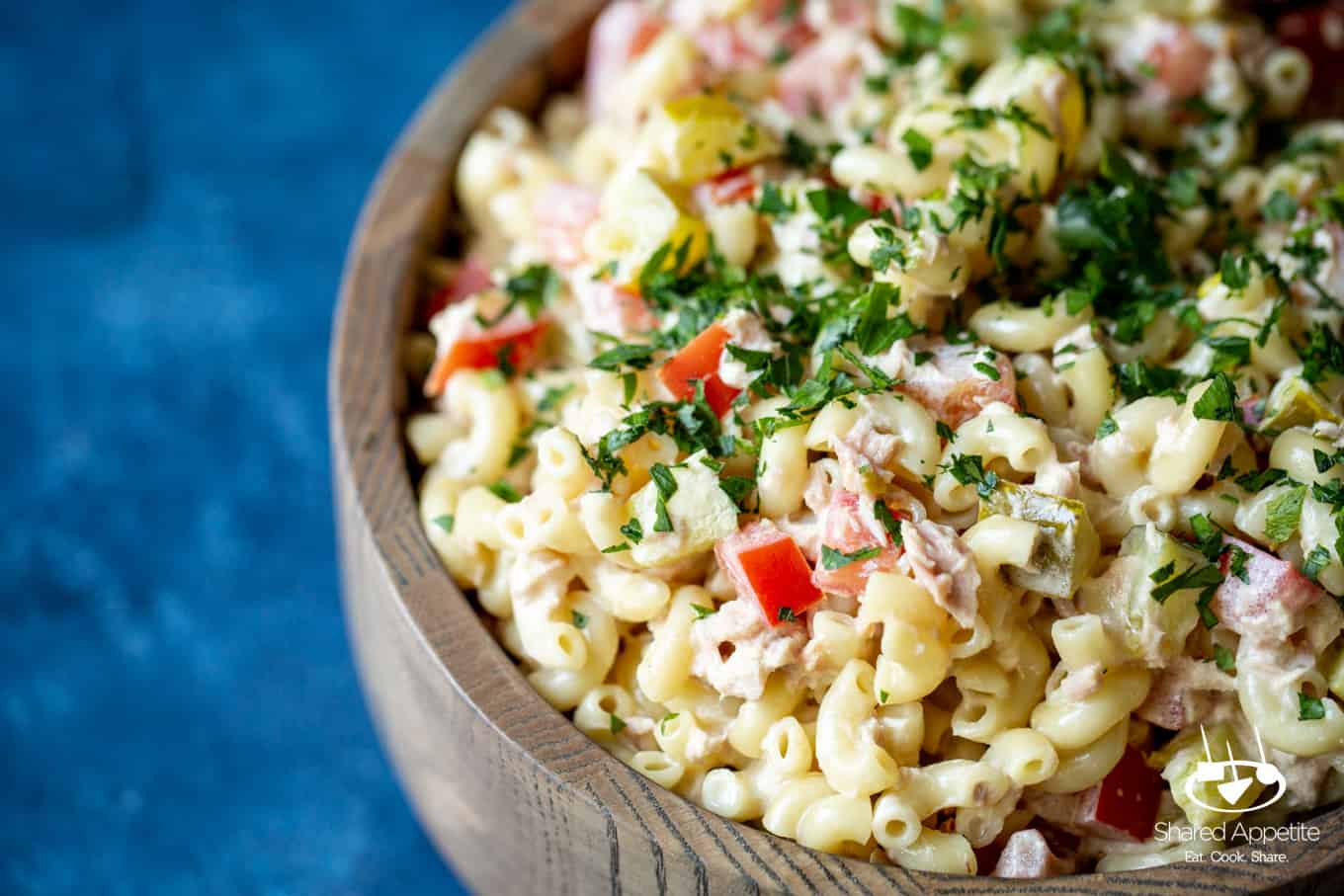 Tuna Mac Macaroni Salad | sharedappetite.com