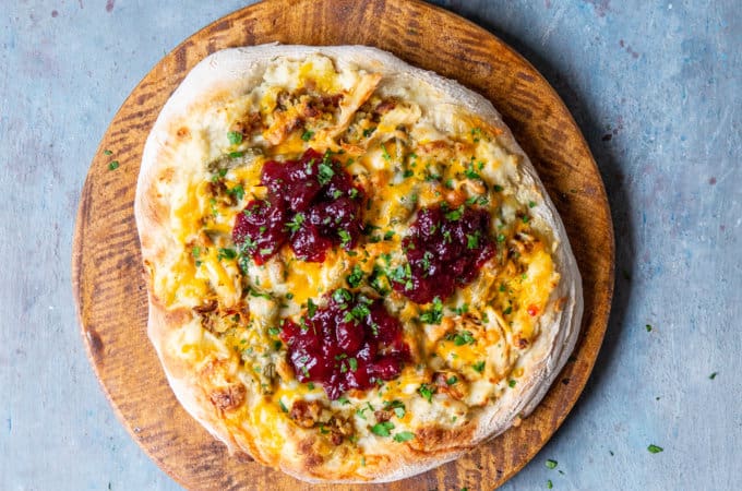 Leftover Thanksgiving Pizza | sharedappetite.com
