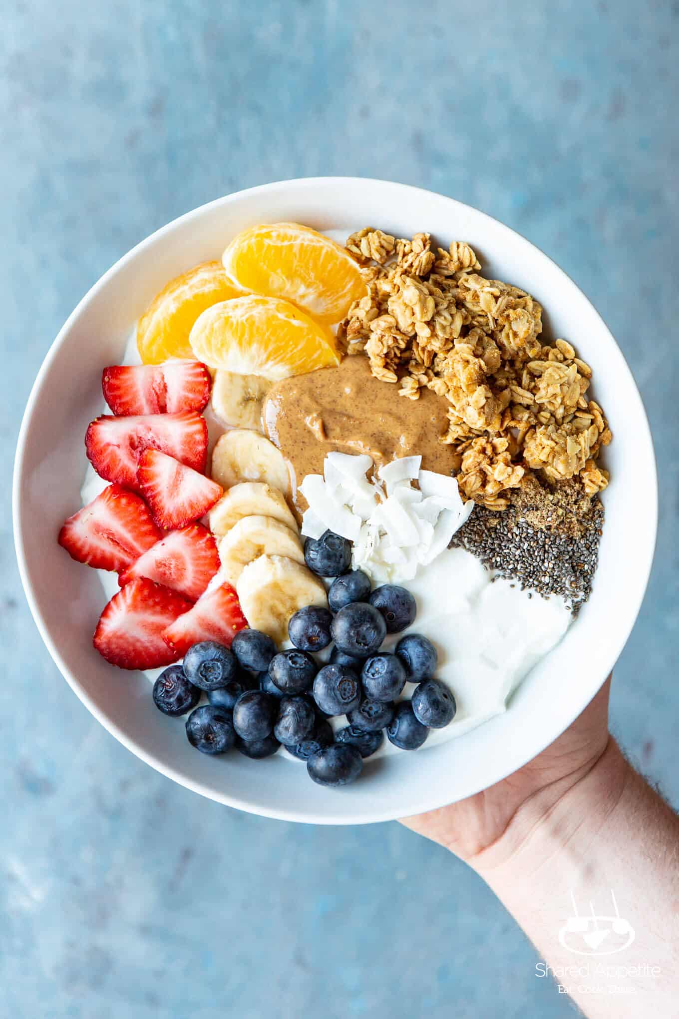 Breakfast Superfood Yogurt Bowls | sharedappetite.com