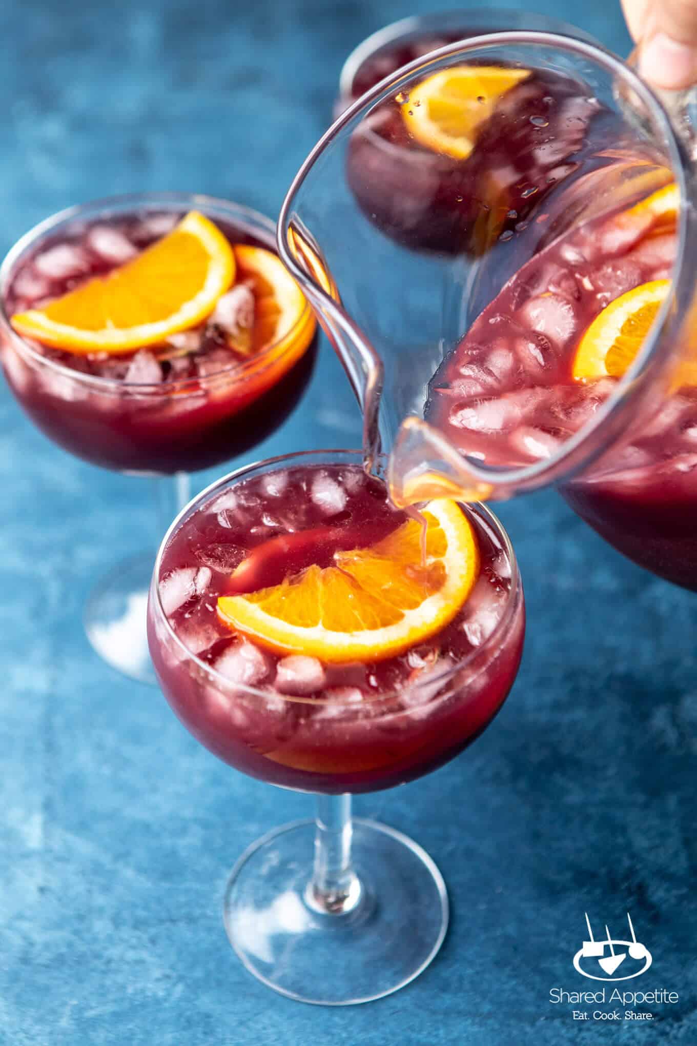 pouring Five Minute Instant Sangria