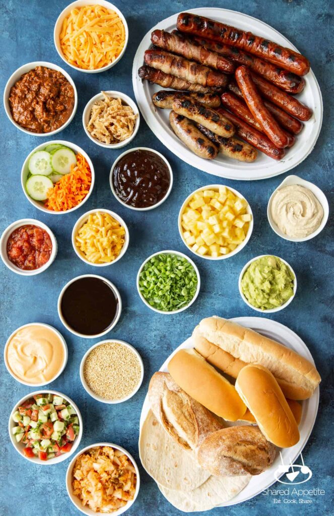 Ultimate DIY Hot Dog Bar Shared Appetite