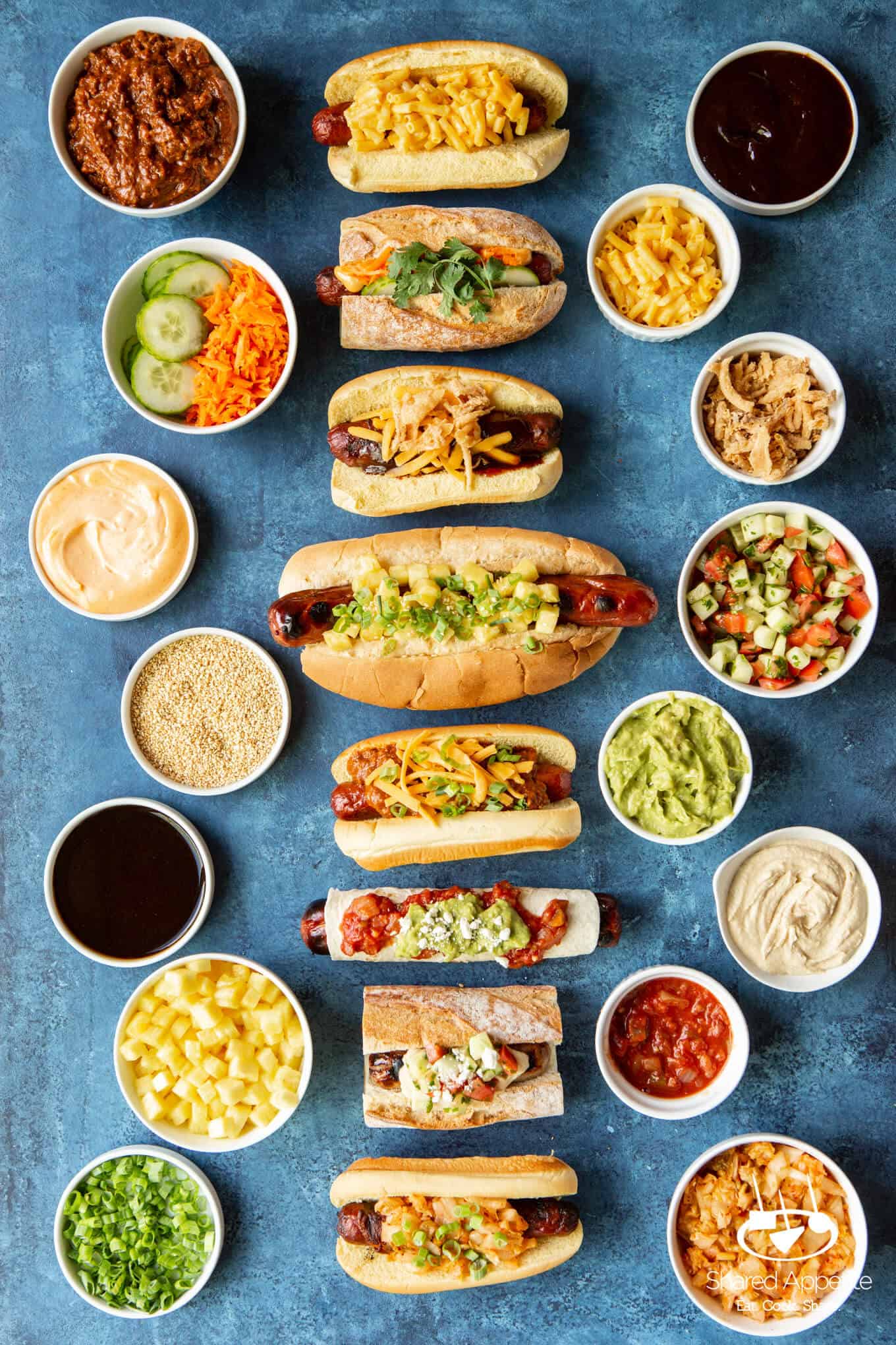 17 Gourmet Hot Dog Recipes w/ Fun Toppings for Your Next Party - Sip Bite Go