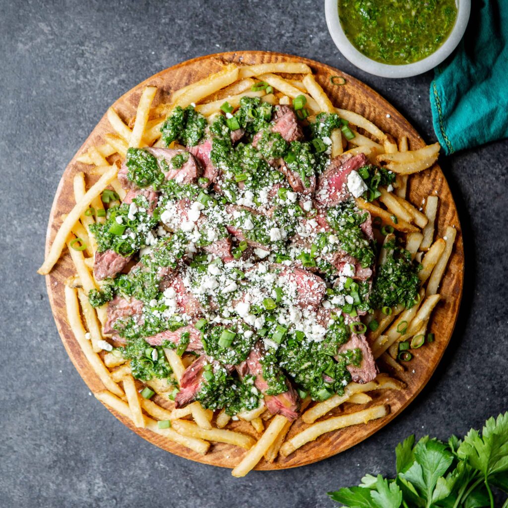 Chimichurri Skirt Steak Fries Shared Appetite