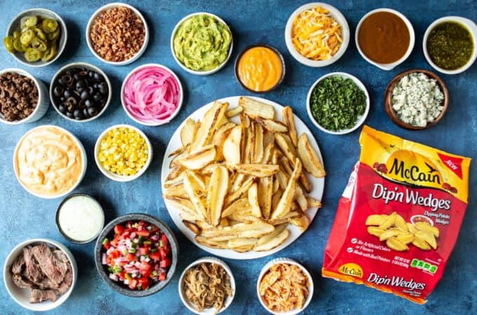 DIY Loaded French Fries Bar | sharedappetite.com