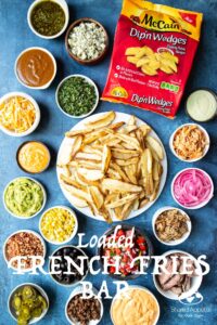 DIY Loaded French Fries Bar | sharedappetite.com