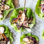 Thai Peanut Chicken Lettuce Wraps