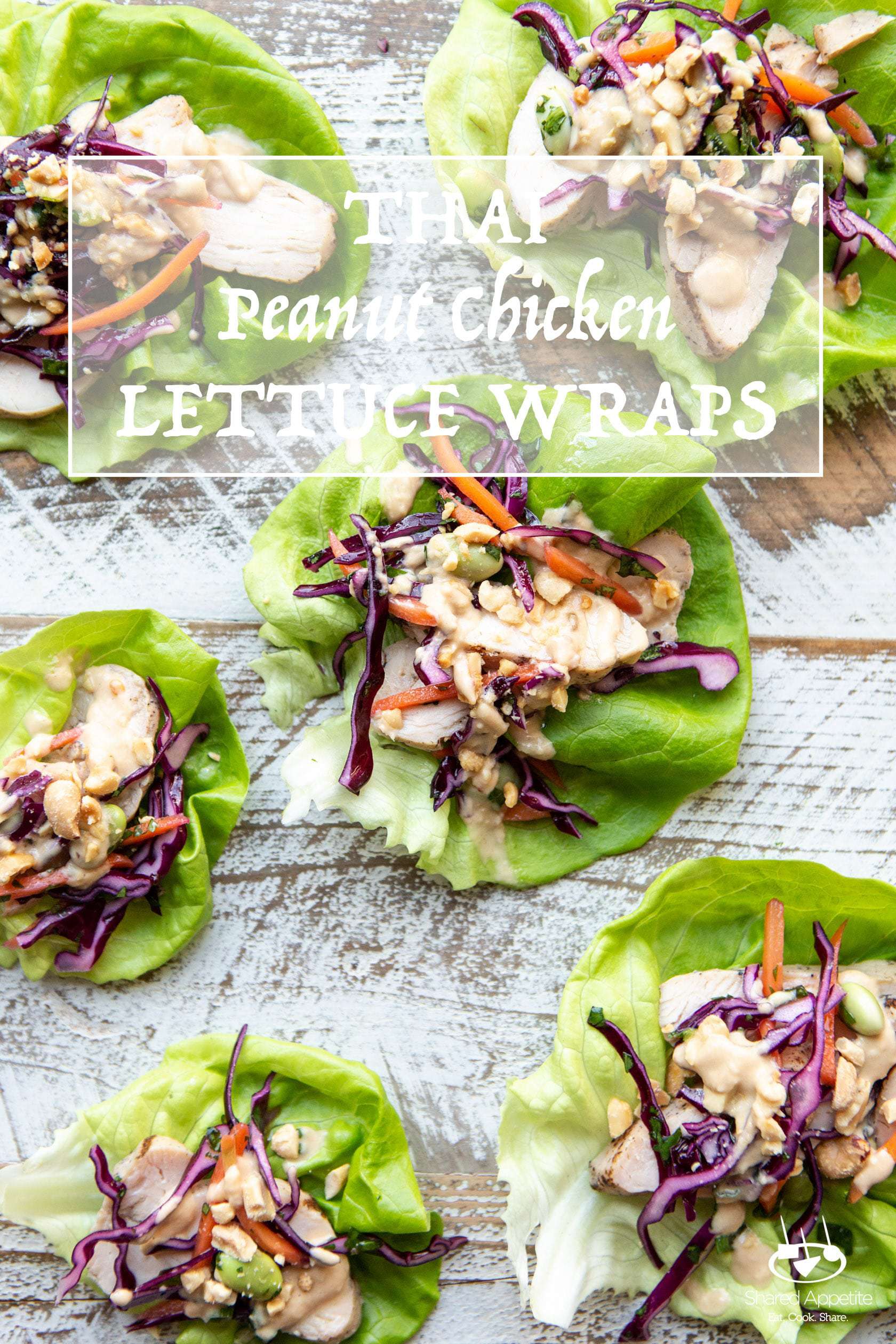 Thai Peanut Chicken Lettuce Wraps