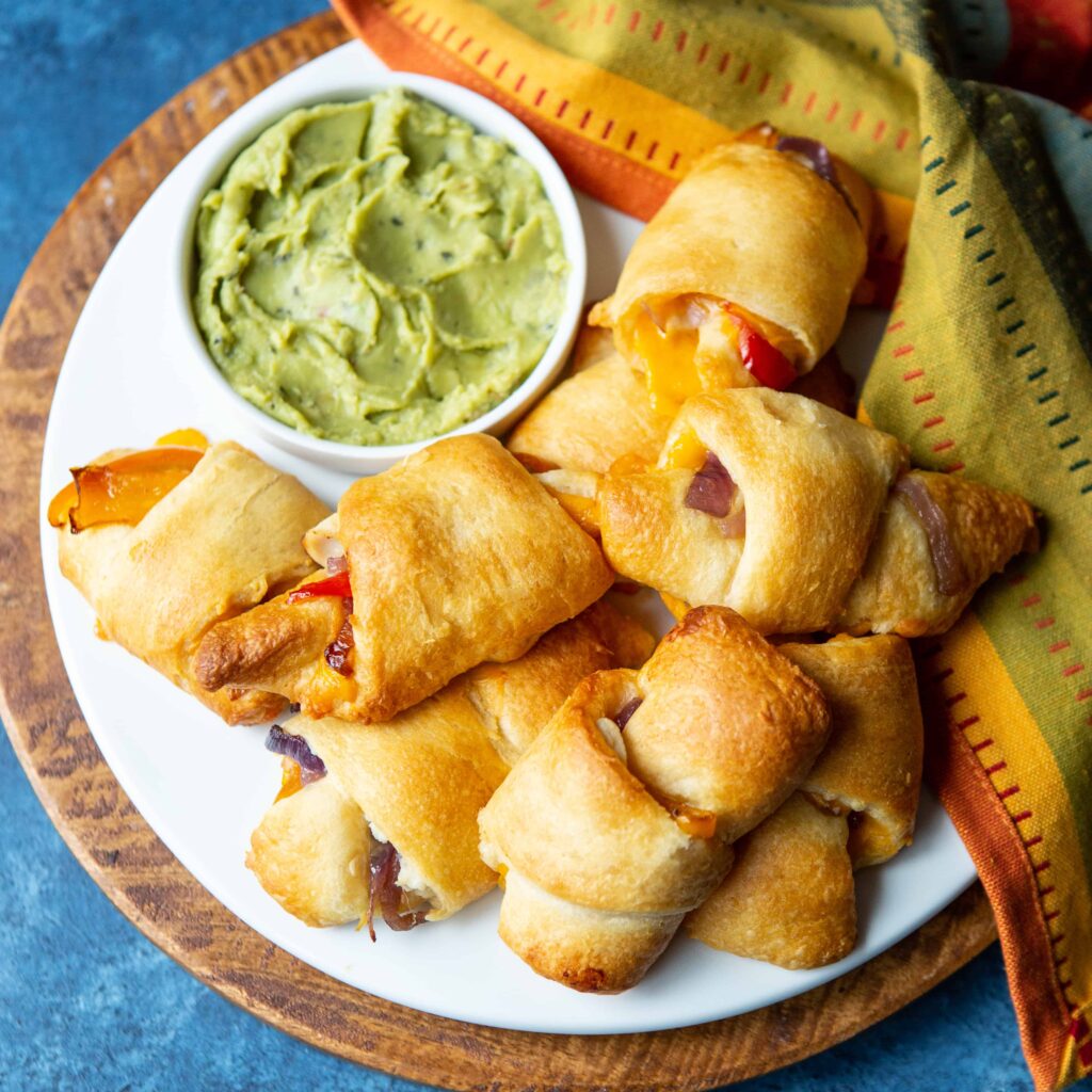 Chicken Fajita Crescent Rolls - Shared Appetite