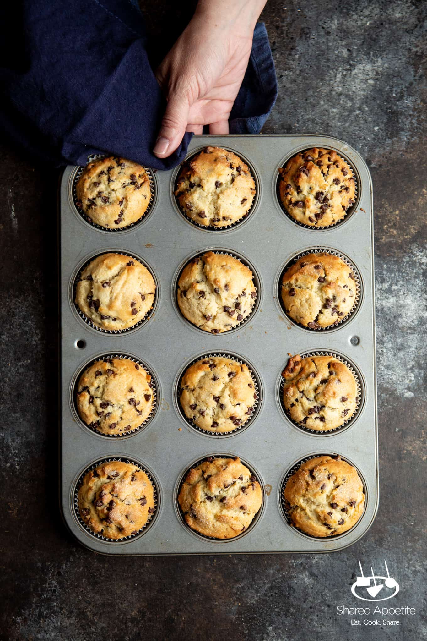 Chocolate Chip Muffins | sharedappetite.com