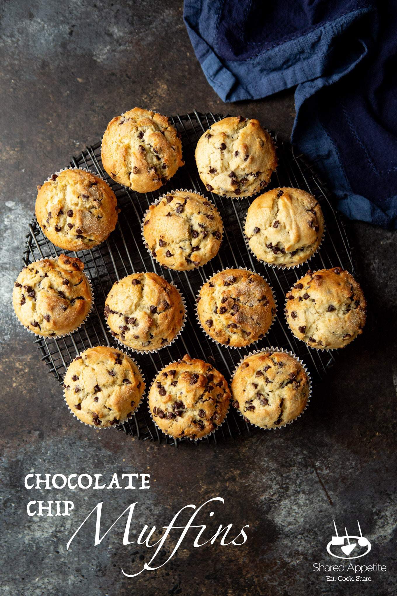 Chocolate Chip Muffins | sharedappetite.com