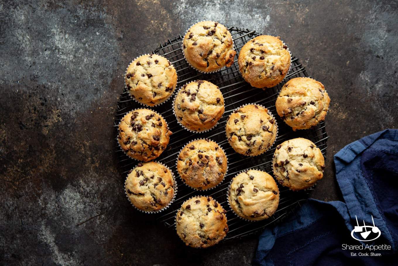 Chocolate Chip Muffins | sharedappetite.com