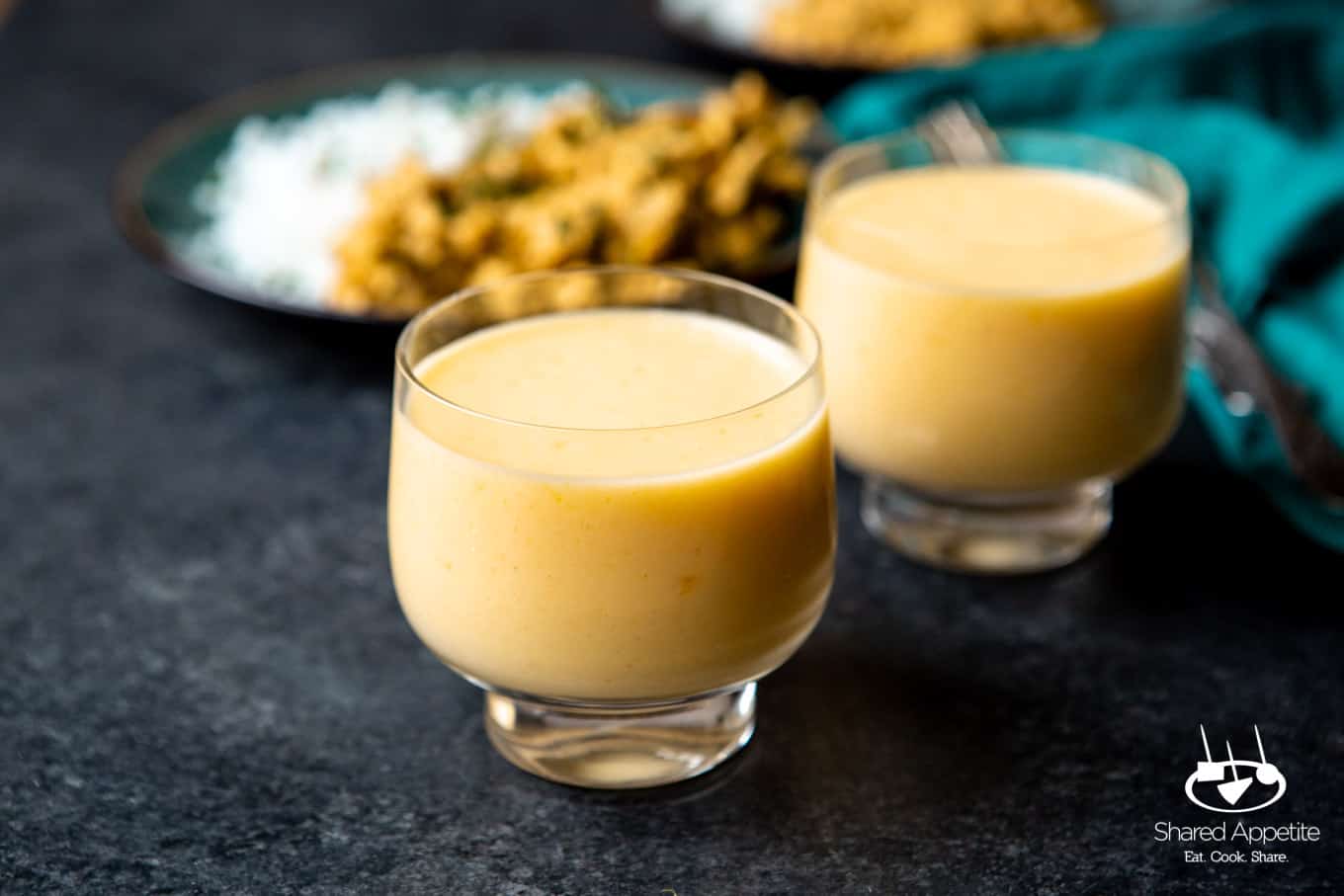 Quick and Easy Four Ingredient Mango Lassi - Shared Appetite