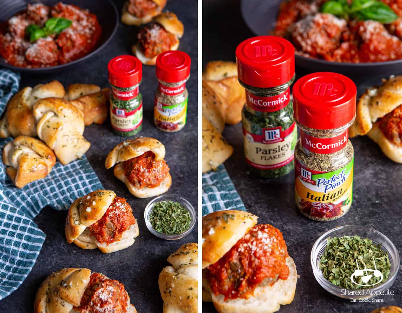 Garlic Knot Meatball Sliders