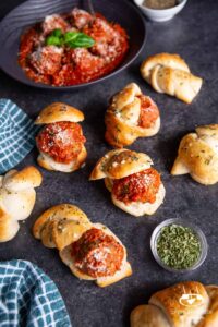 Garlic Knot Meatball Sliders