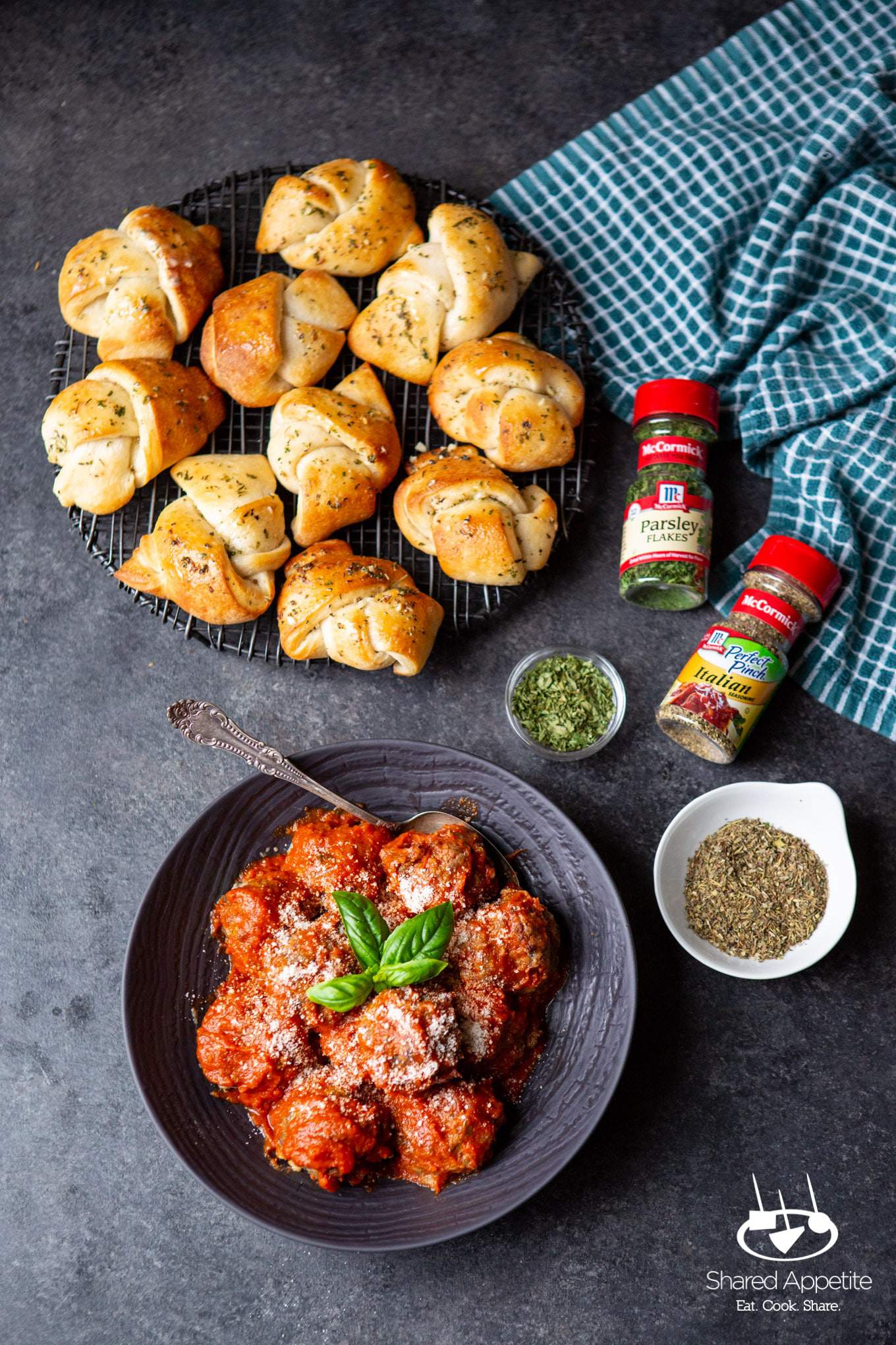 Garlic Knot Meatball Sliders