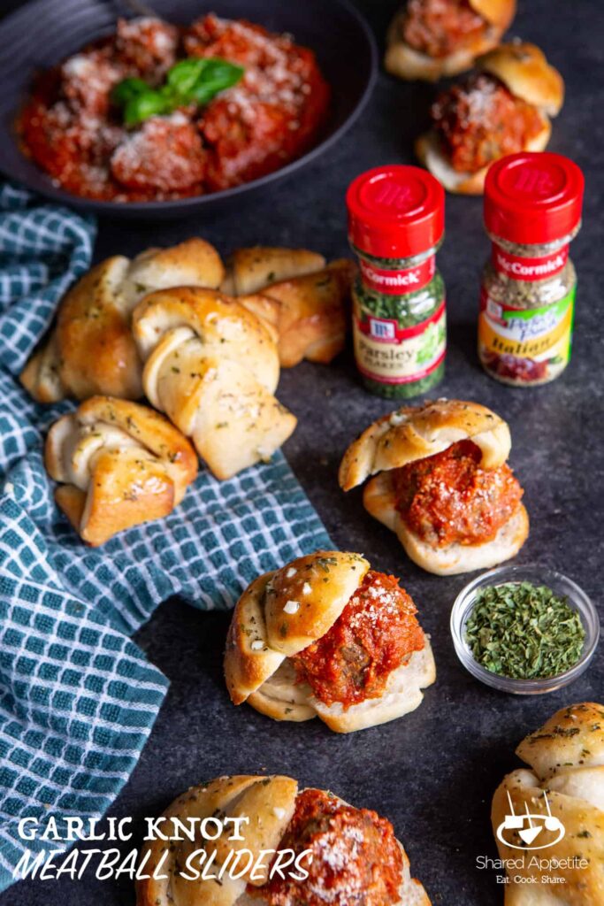 Garlic Knot Meatball Sliders