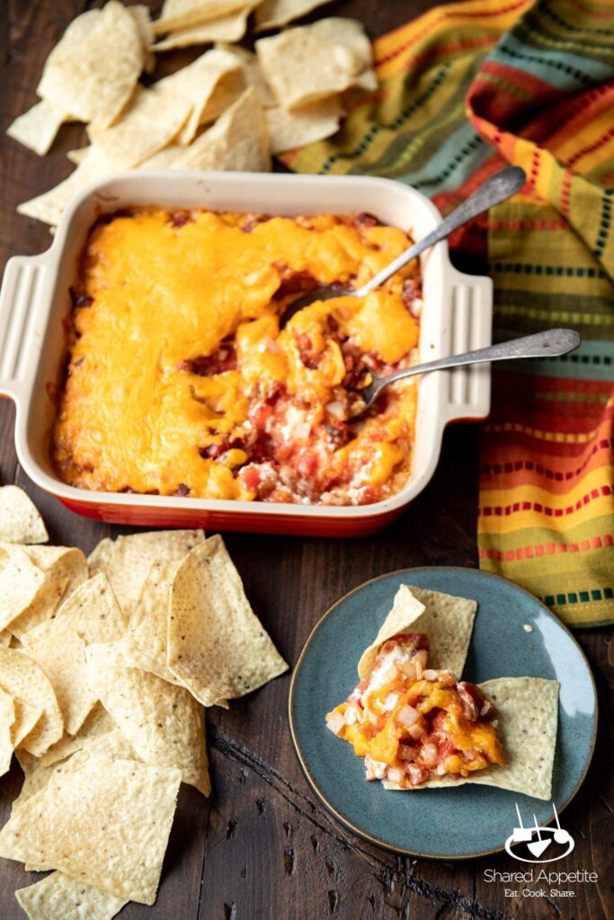 Quick and Easy Taco Dip | sharedappetite.com