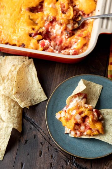 Quick and Easy Taco Dip | sharedappetite.com