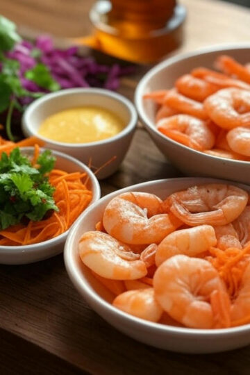 Shrimp honey slaw