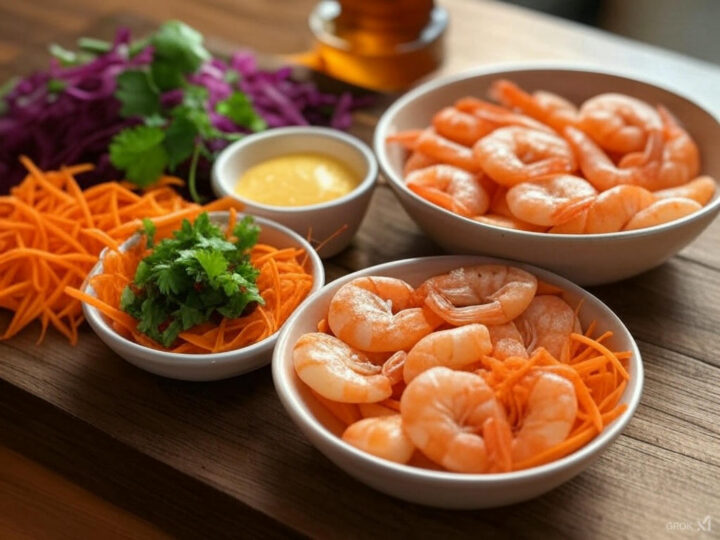 Shrimp honey slaw