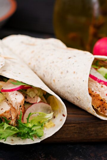 Chicken Caesar Wraps