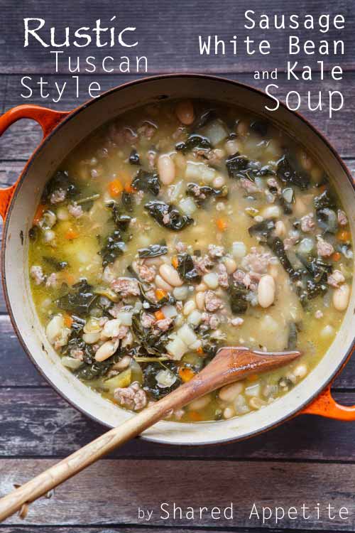 17 Rustic tuscan sausage white bean soup