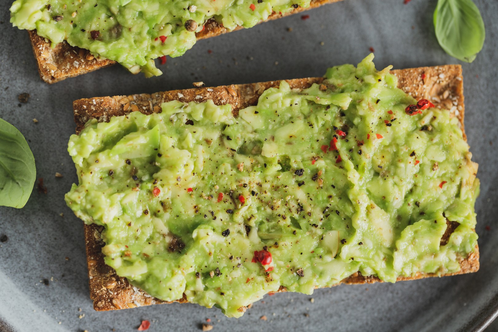 smashed avocado toast
